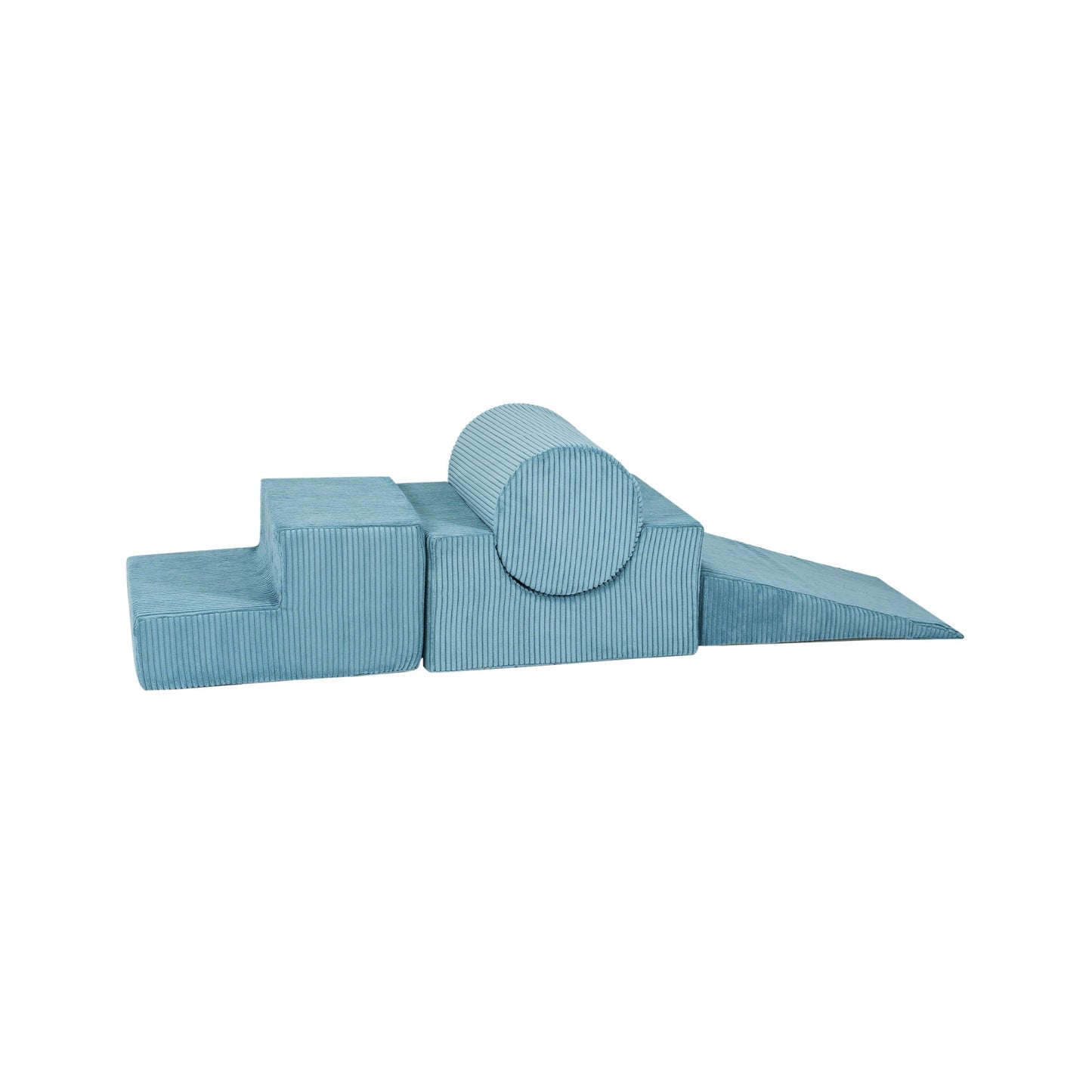 Vormenset - Turquoise Velvet - 4 Zachte Speelblokken - Creatieve Speelervaring - SpeelSterk SpeelSterk