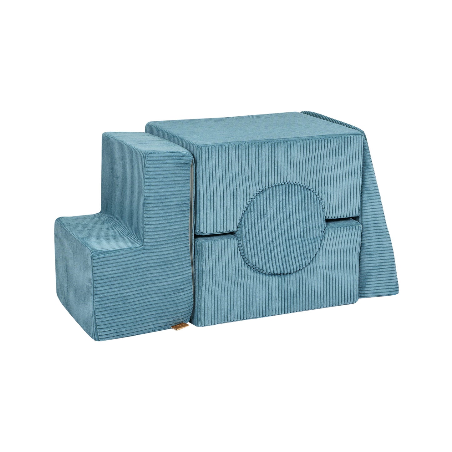 Vormen Set - Turquoise - Zachte Speelblokken - Veilig en Creatief - SpeelSterk SpeelSterk