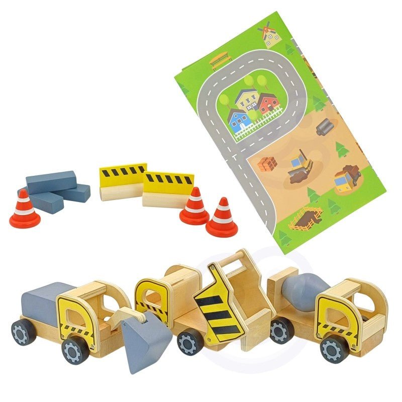 5 - in - 1 Houten Constructieset - SpeelSterk