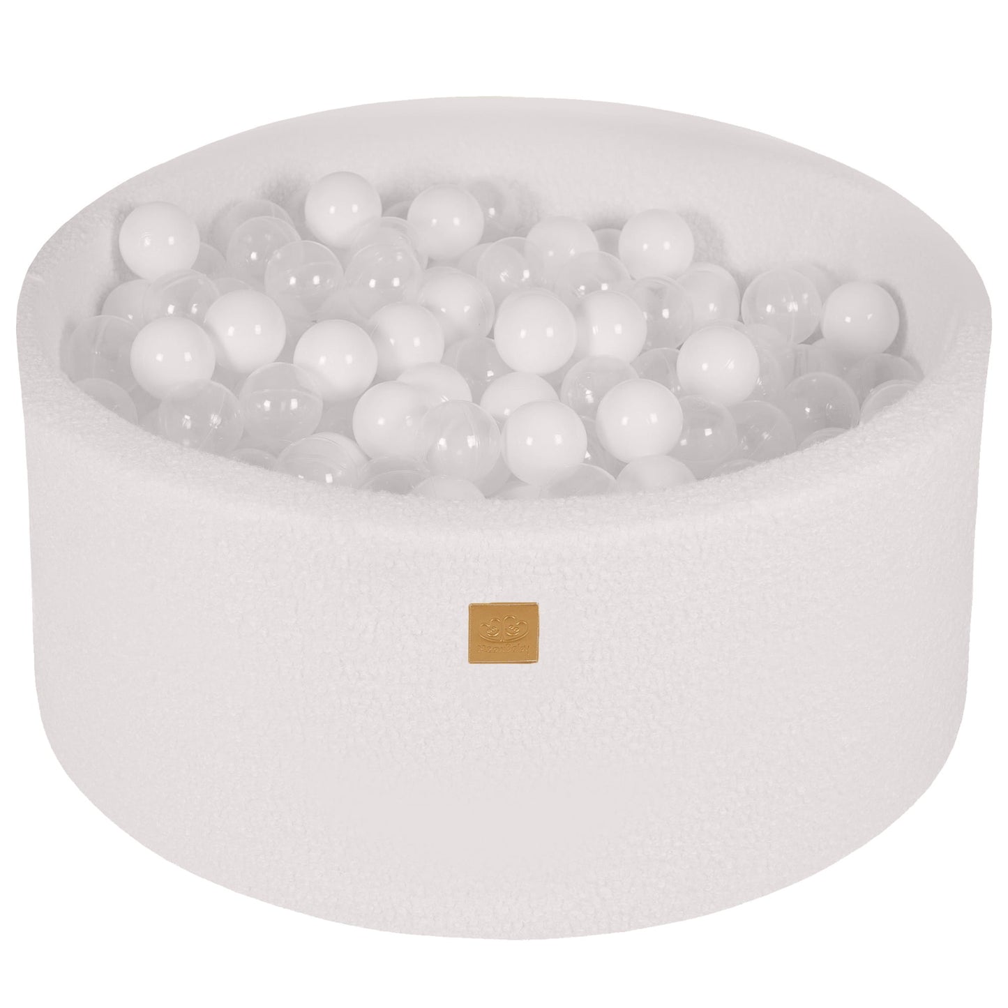 Ronde Ballenbak - Wit Boucle - Zacht en Veilig - 300 Witte Ballen - SpeelSterk SpeelSterk