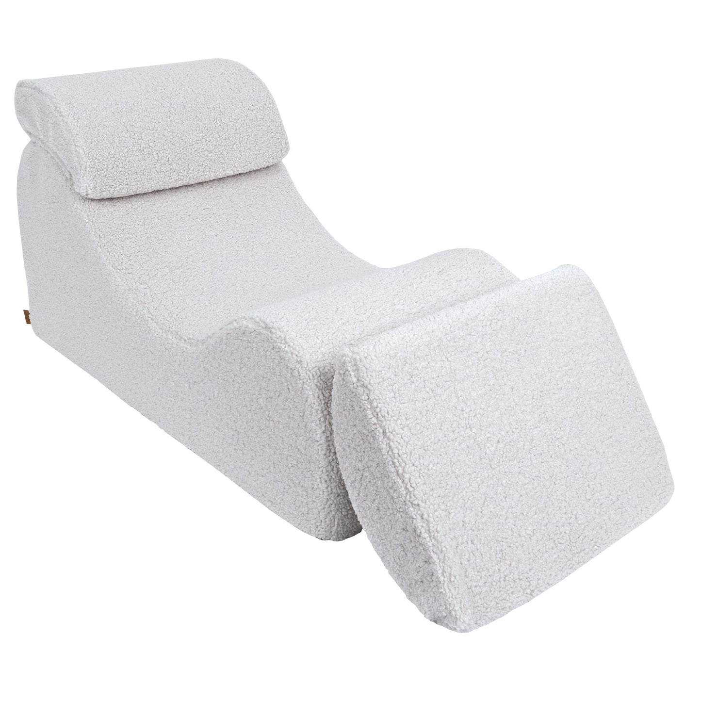 Wave Lounger Boucle - Beige - Comfortabel - Veilig Voor Kinderen - SpeelSterk SpeelSterk
