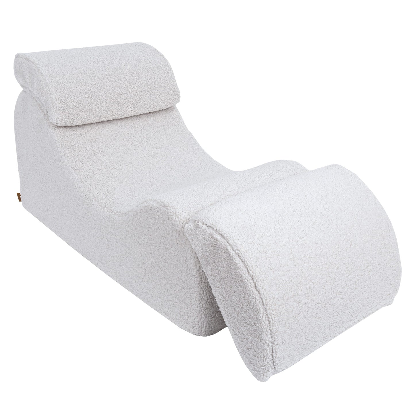 Wave Lounger Boucle - Beige - Comfortabel - Veilig Voor Kinderen - SpeelSterk SpeelSterk