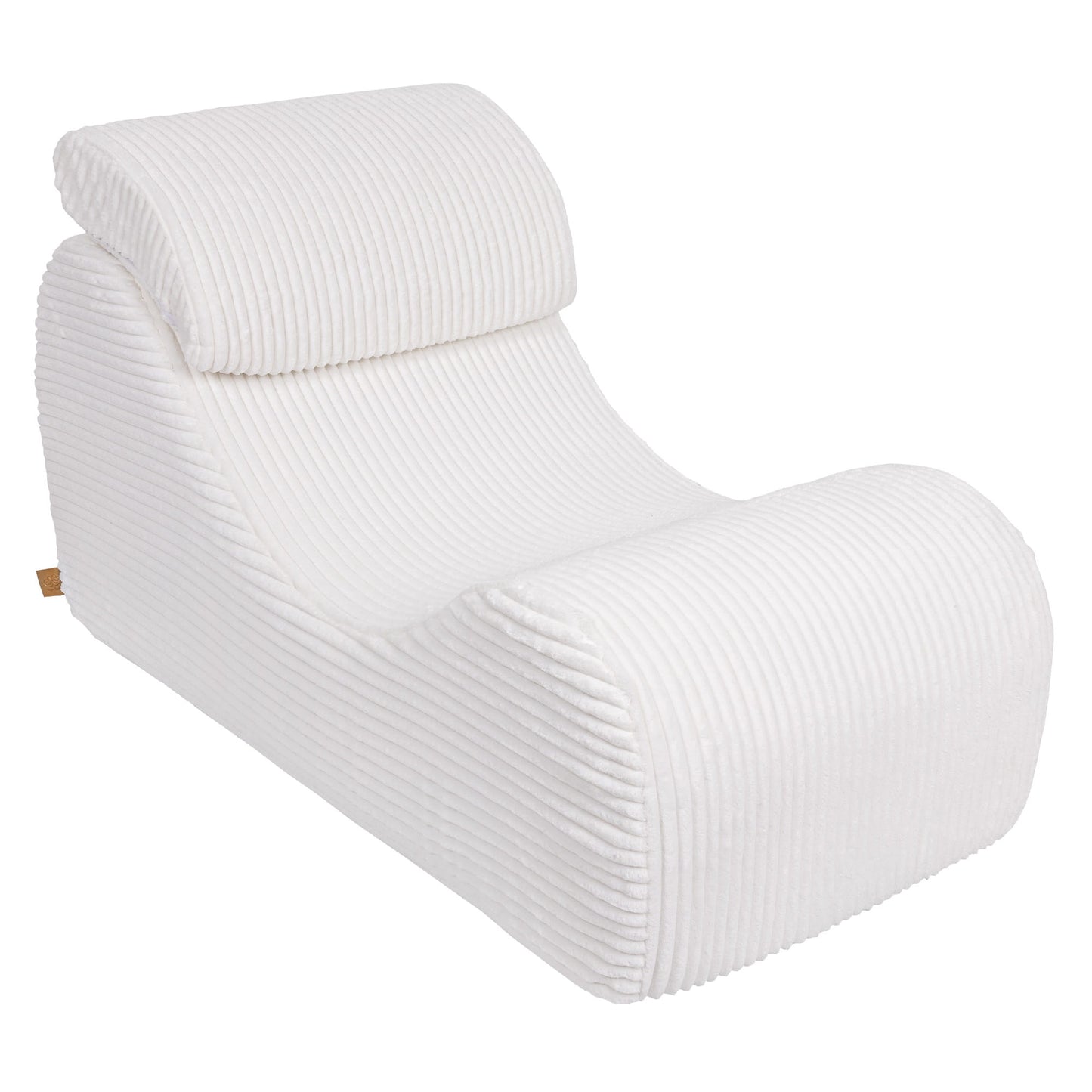 Wave Lounger - Witte Furrycord - Zacht en Comfortabel Speelmeubel - SpeelSterk SpeelSterk