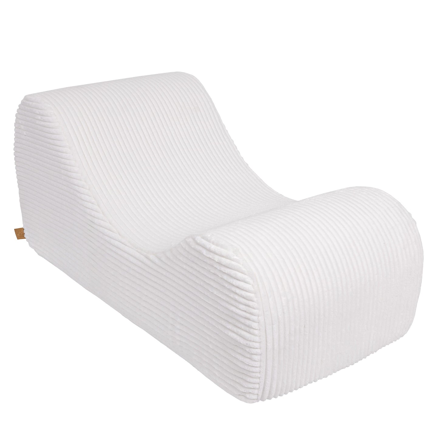 Wave Lounger - Witte Furrycord - Zacht en Comfortabel Speelmeubel - SpeelSterk SpeelSterk