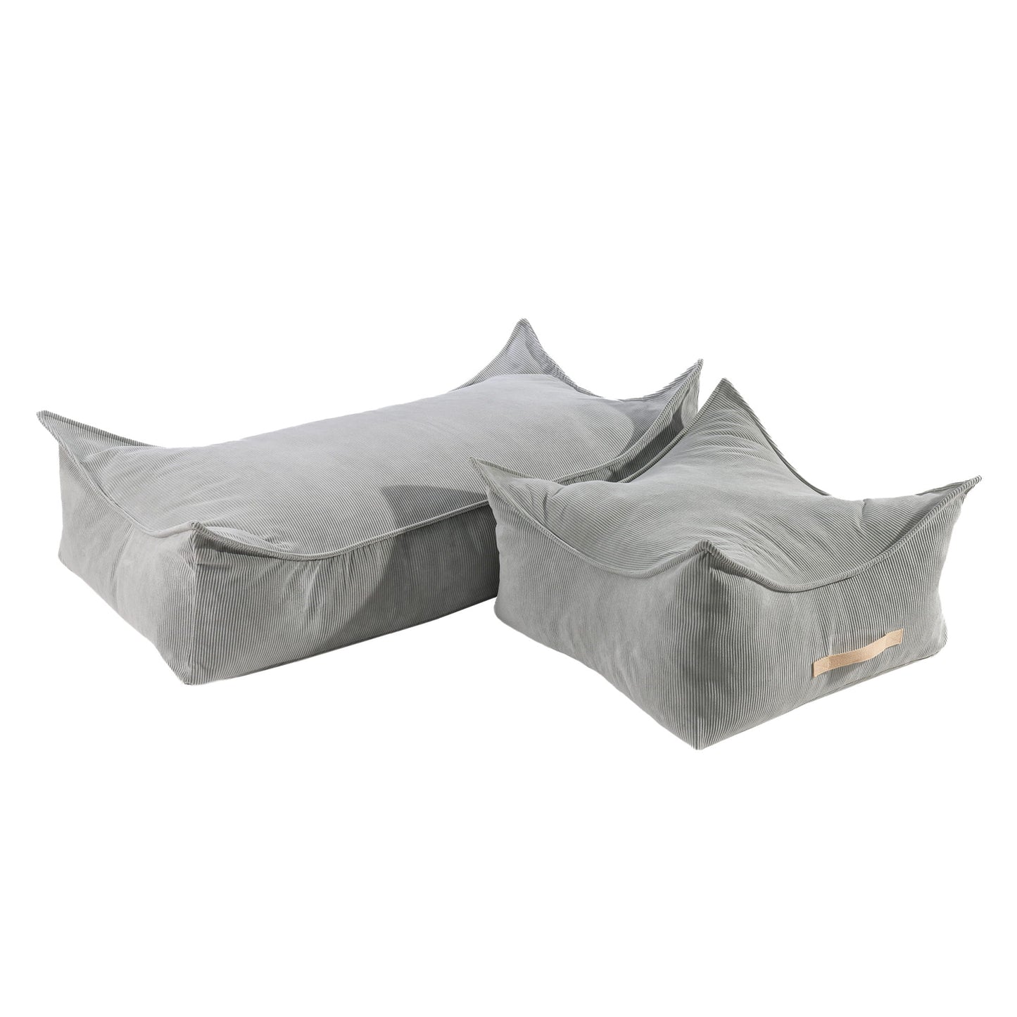 Corduroy Pouf Rechthoekig - Diverse Kleuren - Zacht en Veilig Speelcomfort - SpeelSterk SpeelSterk