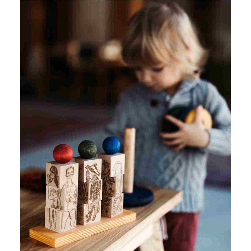 Draaipuzzel – Creatief Houten Blokkenspel - SpeelSterk