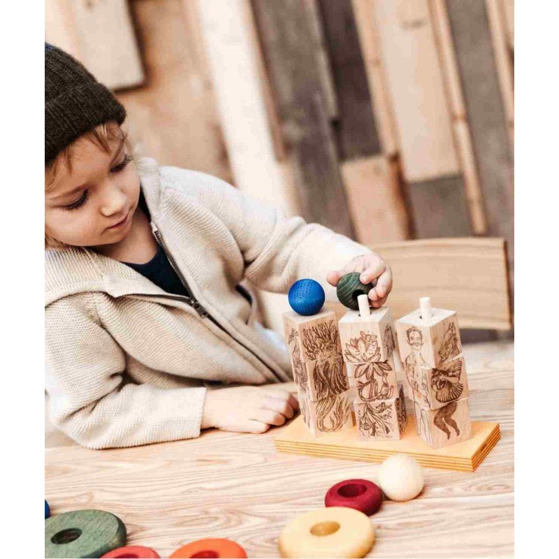Draaipuzzel – Creatief Houten Blokkenspel - SpeelSterk