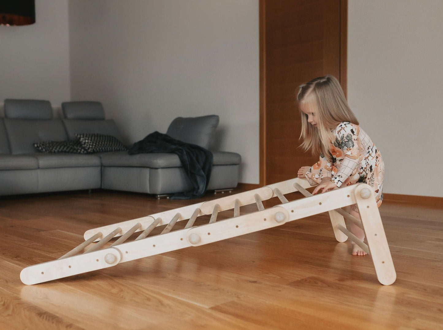 FIPITRI Klimdriehoek - Hout - Veilig Speeltoestel Voor Kinderen - SpeelSterk SpeelSterk