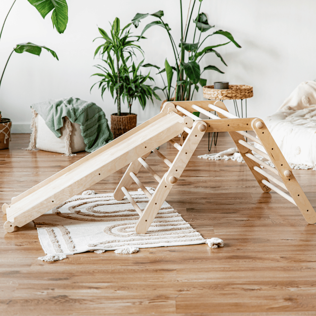 FIPITRI Klimdriehoek - Hout - Veilig Speeltoestel Voor Kinderen - SpeelSterk SpeelSterk