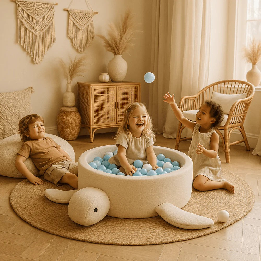 Foam Ballenbak - Beige - Zacht en Veilig Voor Kleintjes - SpeelSterk