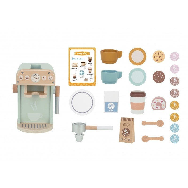Houten Barista Set - Kleurrijk - Creatief Spel voor Jonge Barista's - SpeelSterk SpeelSterk