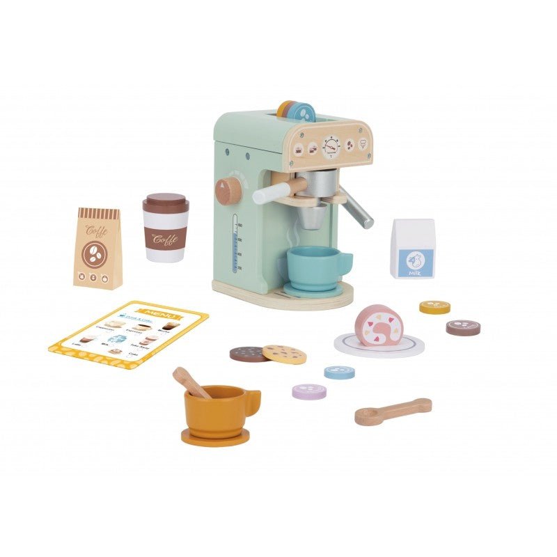 Houten Barista Set - Kleurrijk - Creatief Spel voor Jonge Barista's - SpeelSterk SpeelSterk