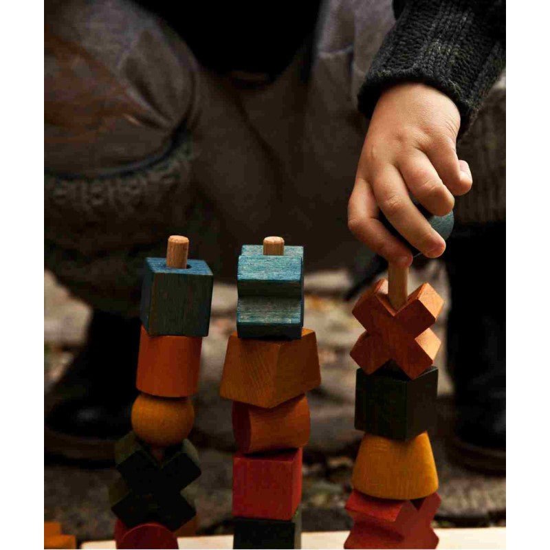Houten Fence Puzzel - Natuurkleurig - Educatief en Veilig Speelgoed - SpeelSterk SpeelSterk