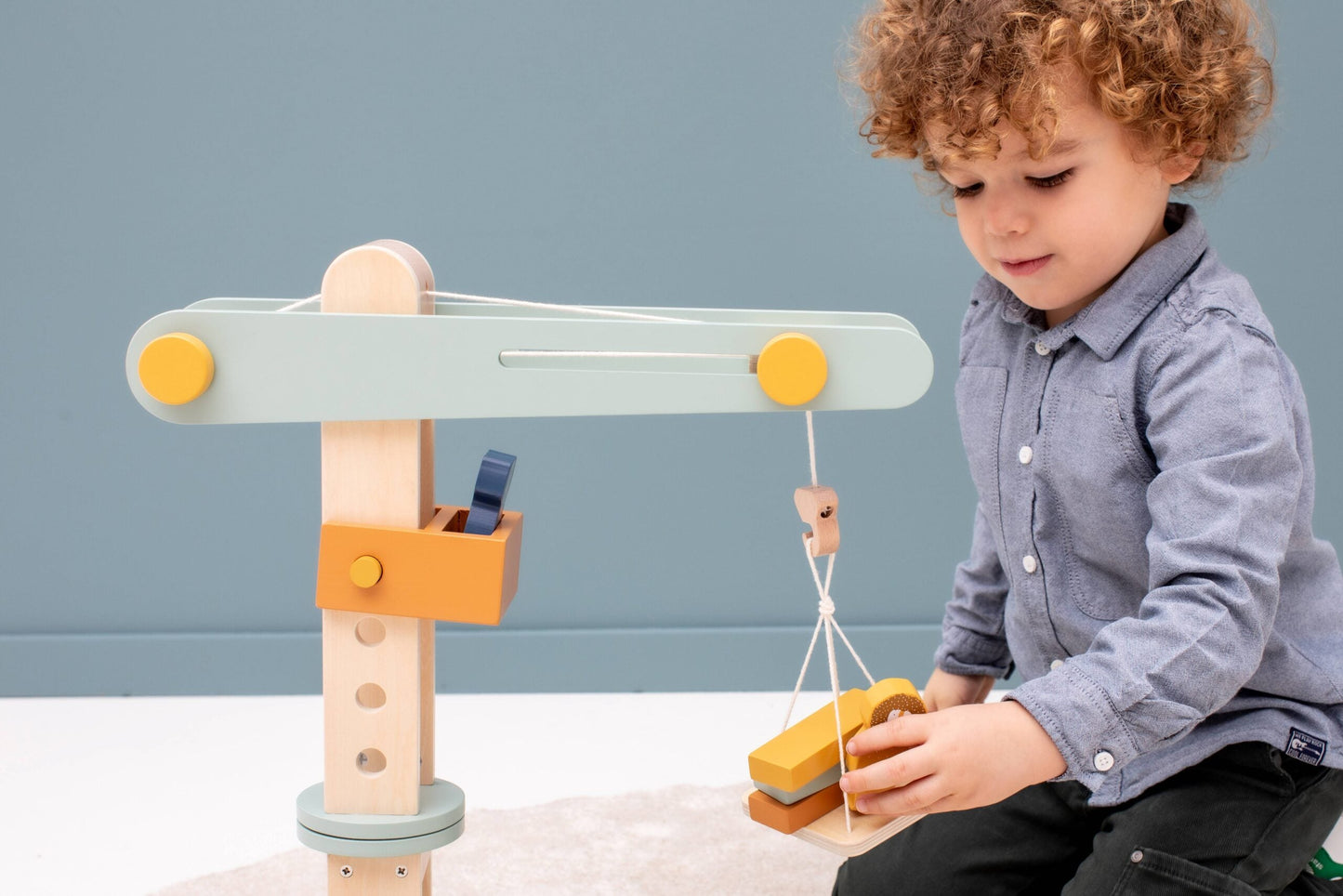 Houten Speelgoedkraan - Multicolor - Creatief en Educatief Speelgoed - SpeelSterk SpeelSterk