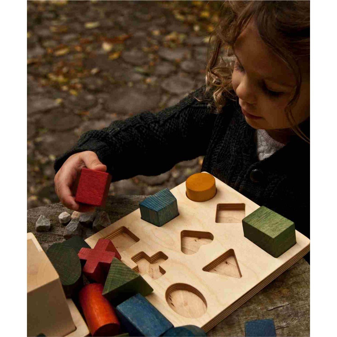 Houten Vormenstoof - Kleuren - Educatief - Duurzaam Hout - SpeelSterk SpeelSterk
