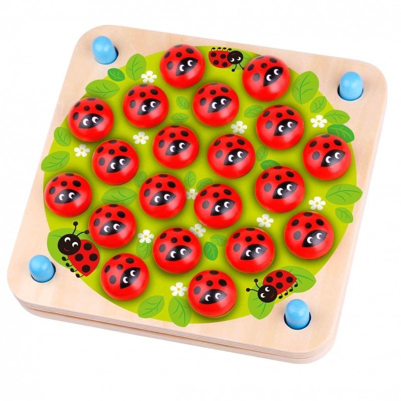 Lieveheersbeestje Geheugenspel - Rood - Educatief en Leuk Voor Peuters - SpeelSterk SpeelSterk