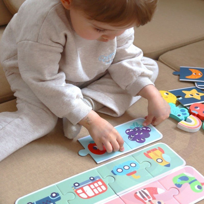 Memory Puzzel - Groene Houtkleur - Educatief en Creatief Speelplezier - SpeelSterk SpeelSterk