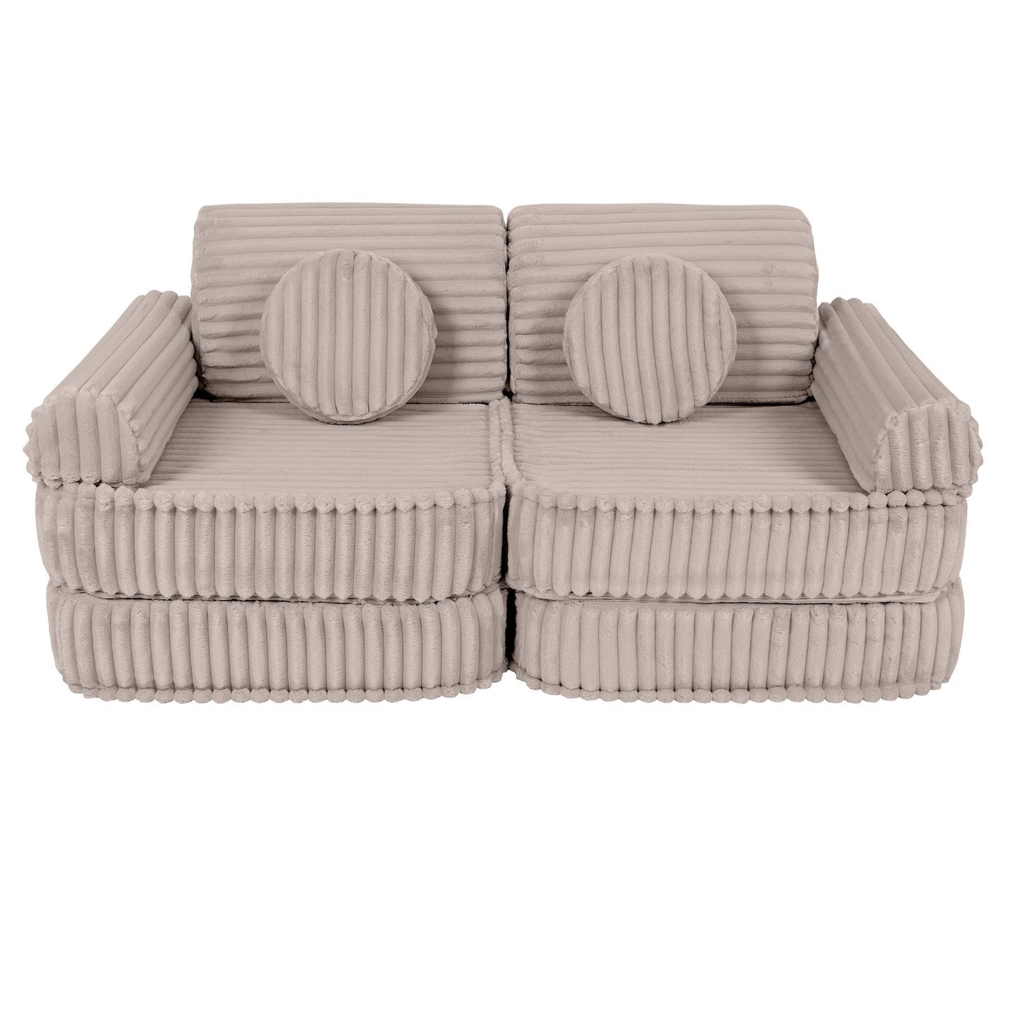 Modulaire Kindersofa - Beige - Veilig - Comfortabel - Churros Collectie - SpeelSterk SpeelSterk