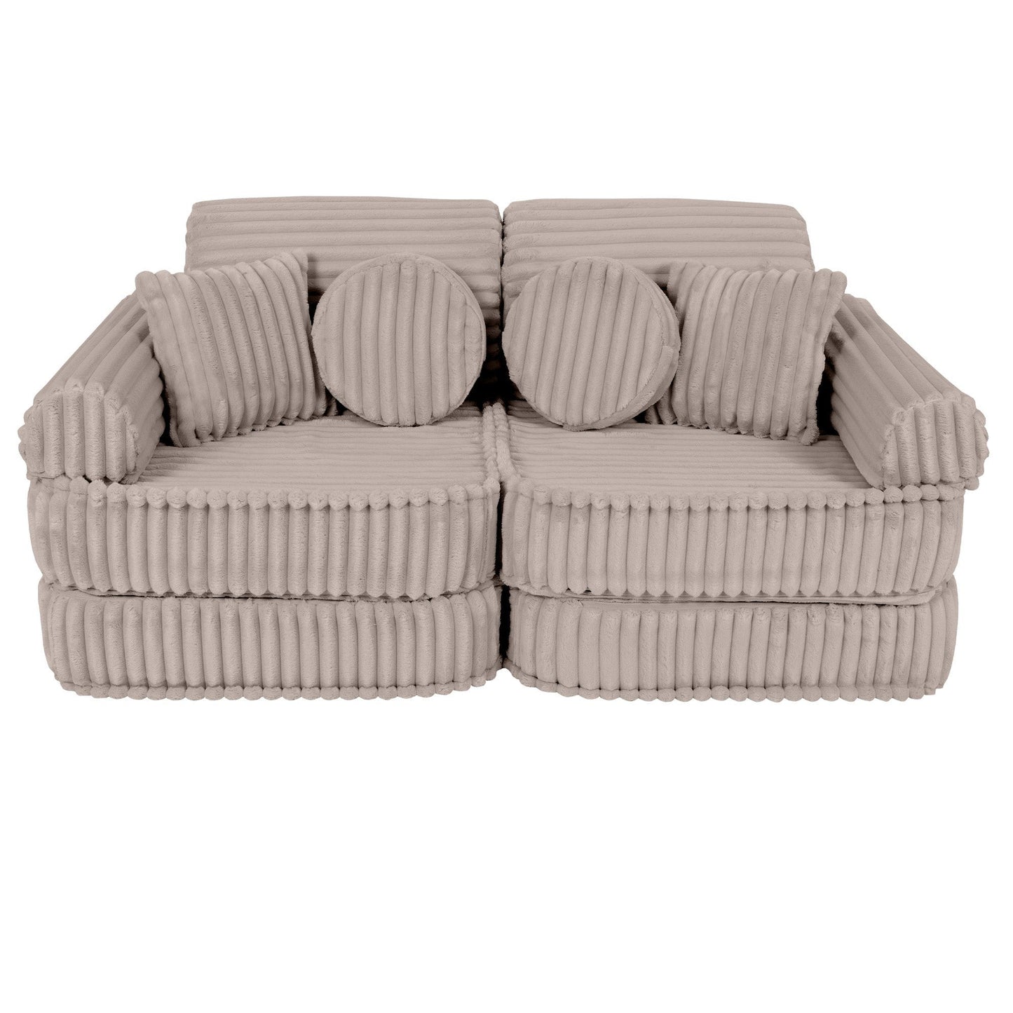 Modulaire Kindersofa - Beige - Veilig - Comfortabel - Churros Collectie - SpeelSterk SpeelSterk