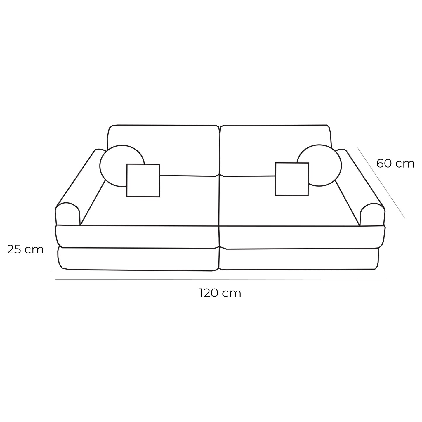 Modulaire Kindersofa - Beige - SpeelSterk
