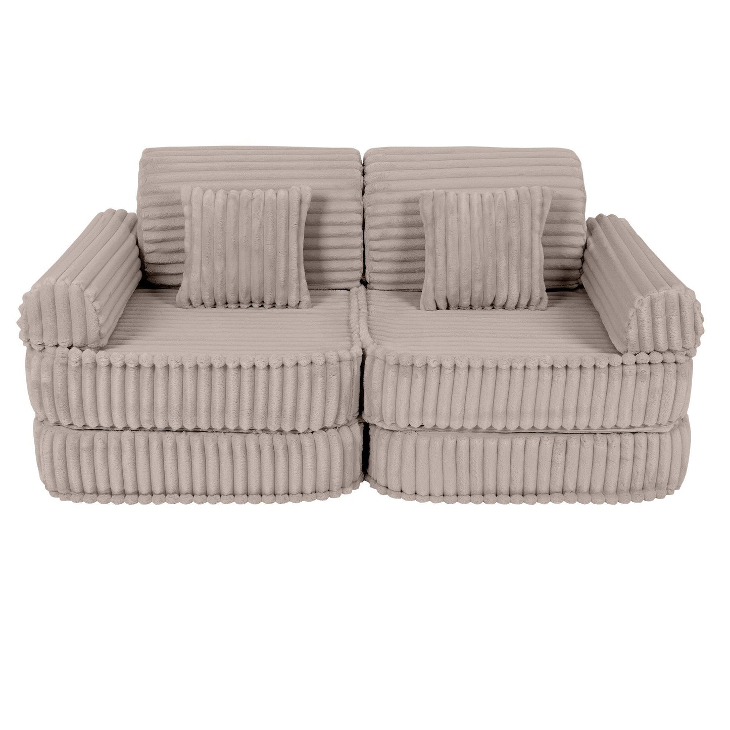 Modulaire Kindersofa - Beige - Veilig - Comfortabel - Churros Collectie - SpeelSterk SpeelSterk
