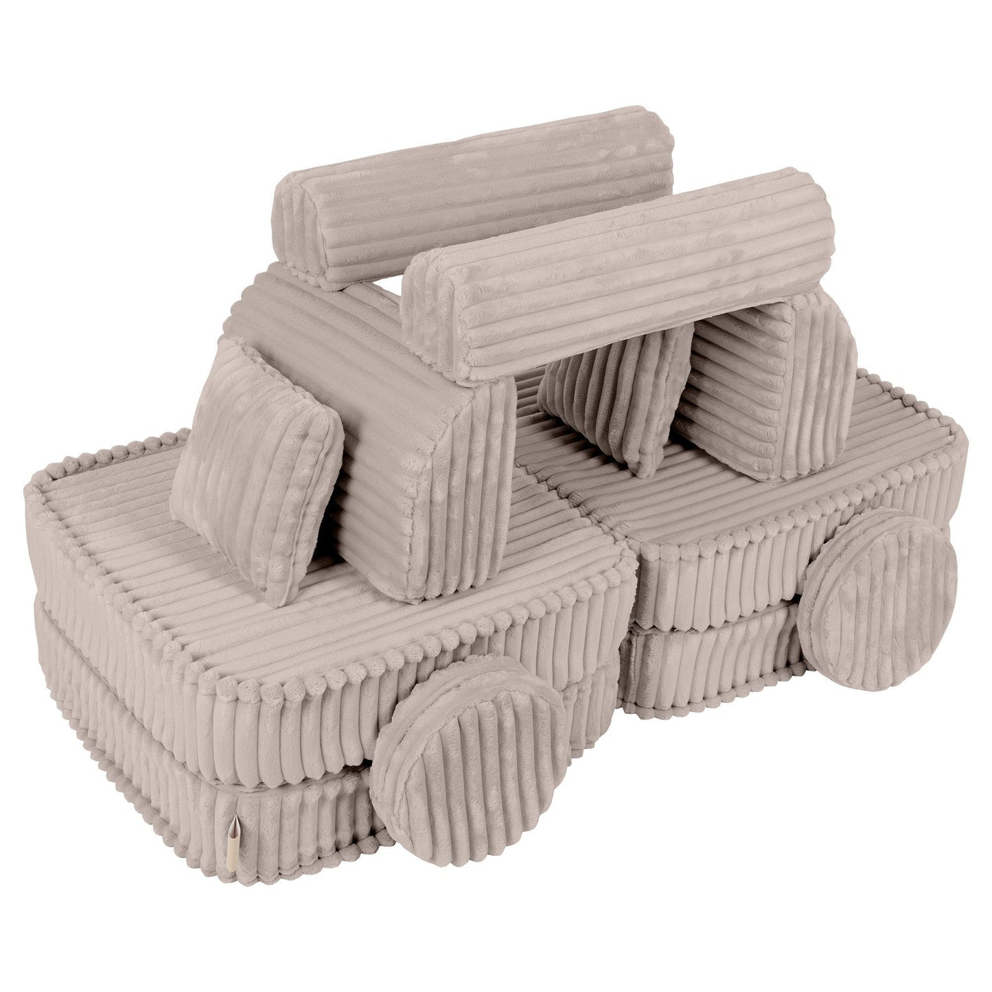 Modulaire Kindersofa - Beige - Veilig - Comfortabel - Churros Collectie - SpeelSterk SpeelSterk