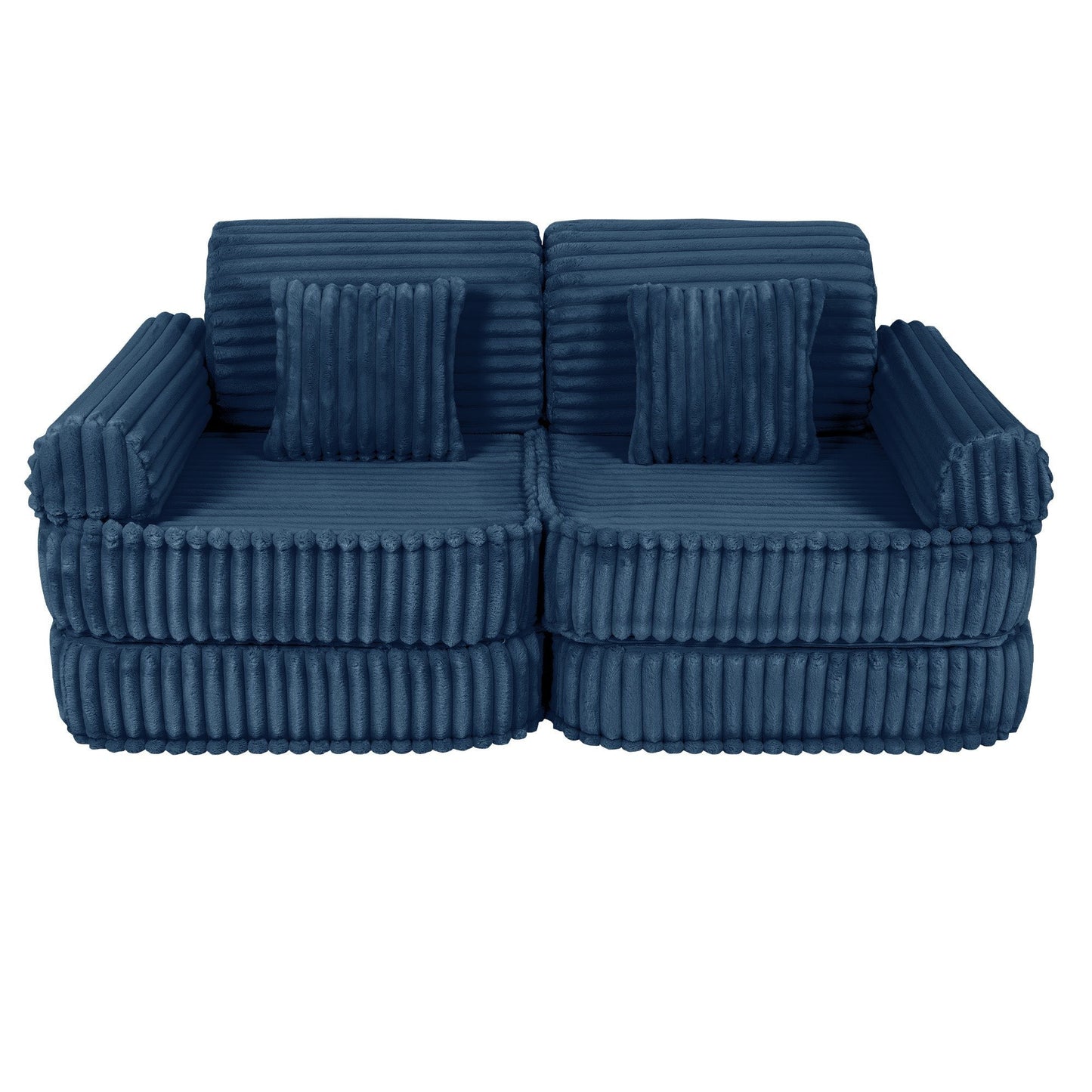 Modulaire Kindersofa - Blauw - Zacht - Perfect Voor Avontuurlijke Kinderen - SpeelSterk SpeelSterk