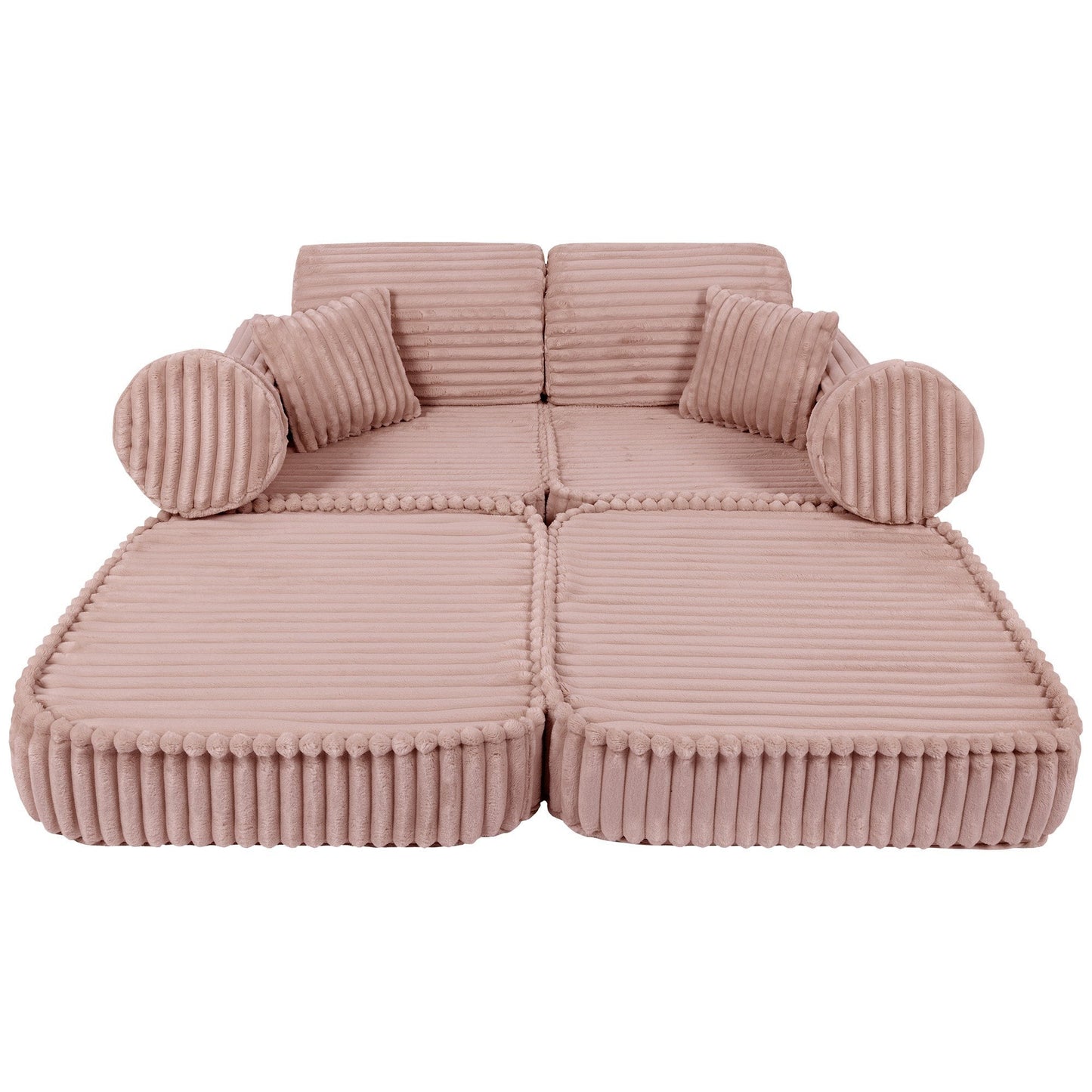 Modulaire Kindersofa - Roze - Veilig - Creatief Speelgoed voor Kinderen - SpeelSterk SpeelSterk