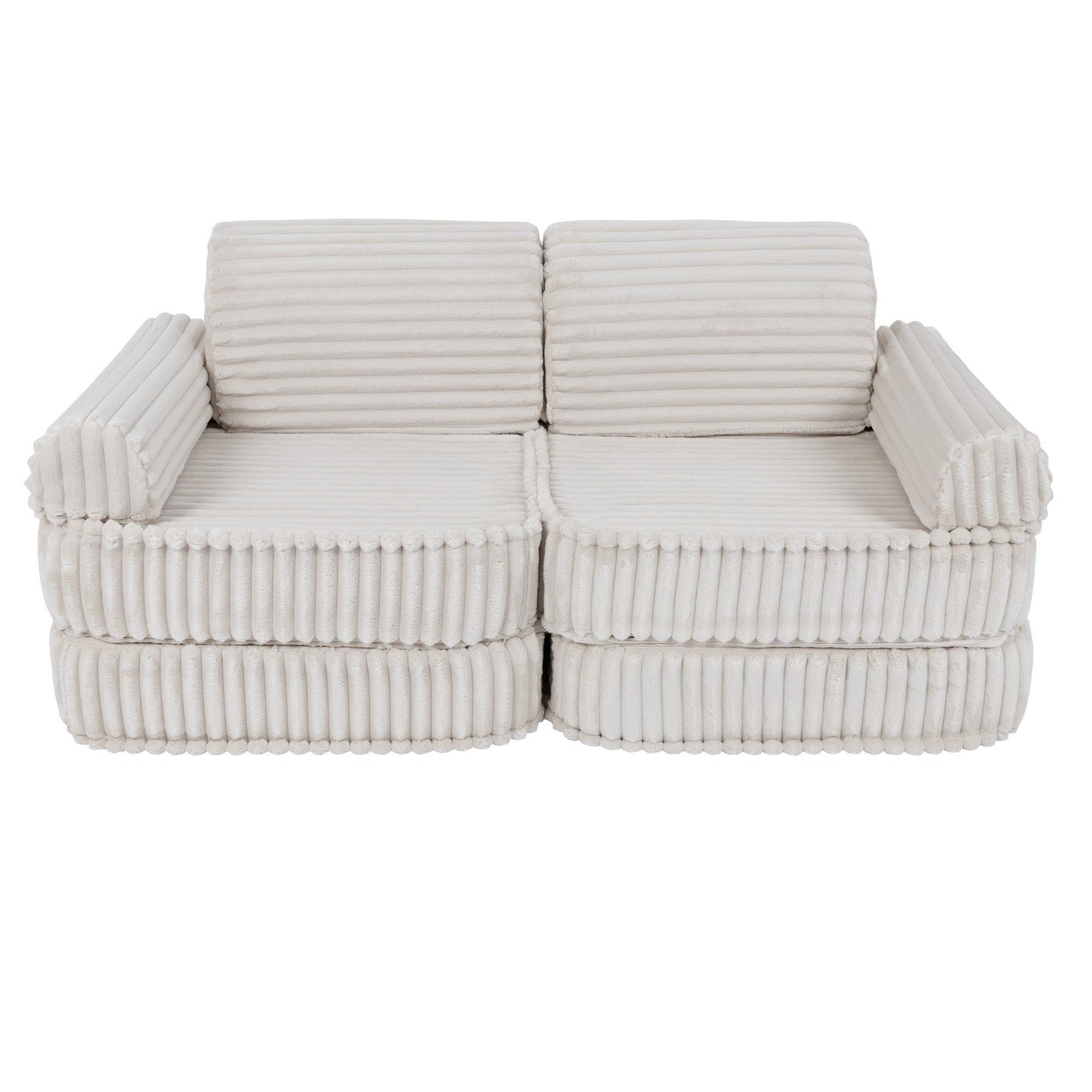 Modulaire Kindersofa - Wit - Zacht - Creatief Ontwikkelend Meubel - SpeelSterk SpeelSterk