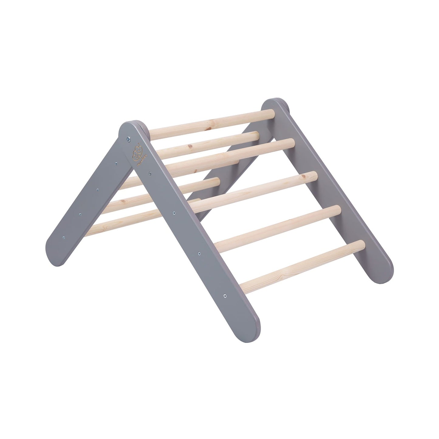 Montessori Driehoekladder - Grijs - Veilig Klimtoestel Voor Kinderen - SpeelSterk SpeelSterk