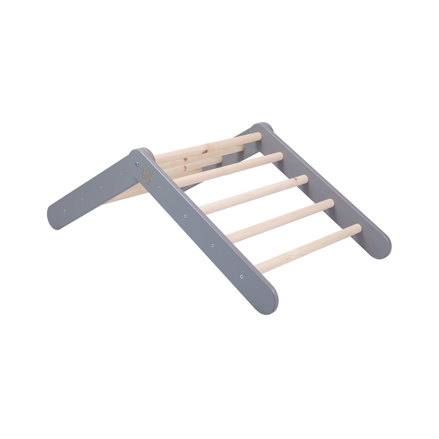 Montessori Driehoekladder - Grijs - Veilig Klimtoestel Voor Kinderen - SpeelSterk SpeelSterk
