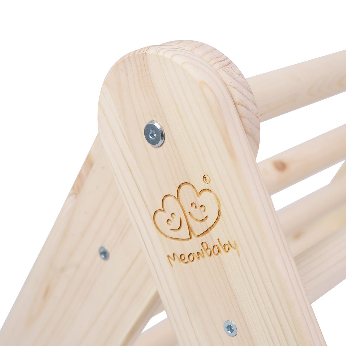 Montessori Driehoekladder - Naturel - Veilig - Educatief Speelproduct - SpeelSterk SpeelSterk