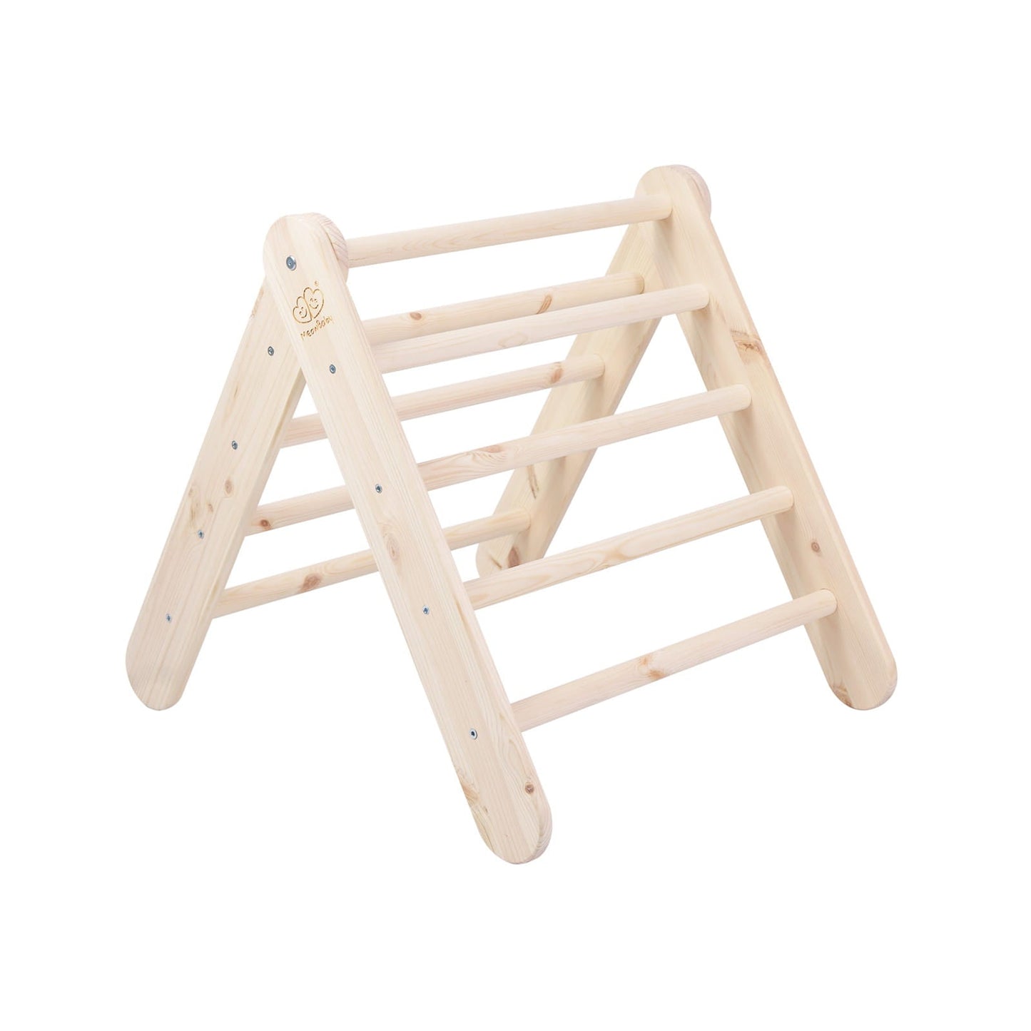 Montessori Driehoekladder - Naturel - Veilig - Educatief Speelproduct - SpeelSterk SpeelSterk