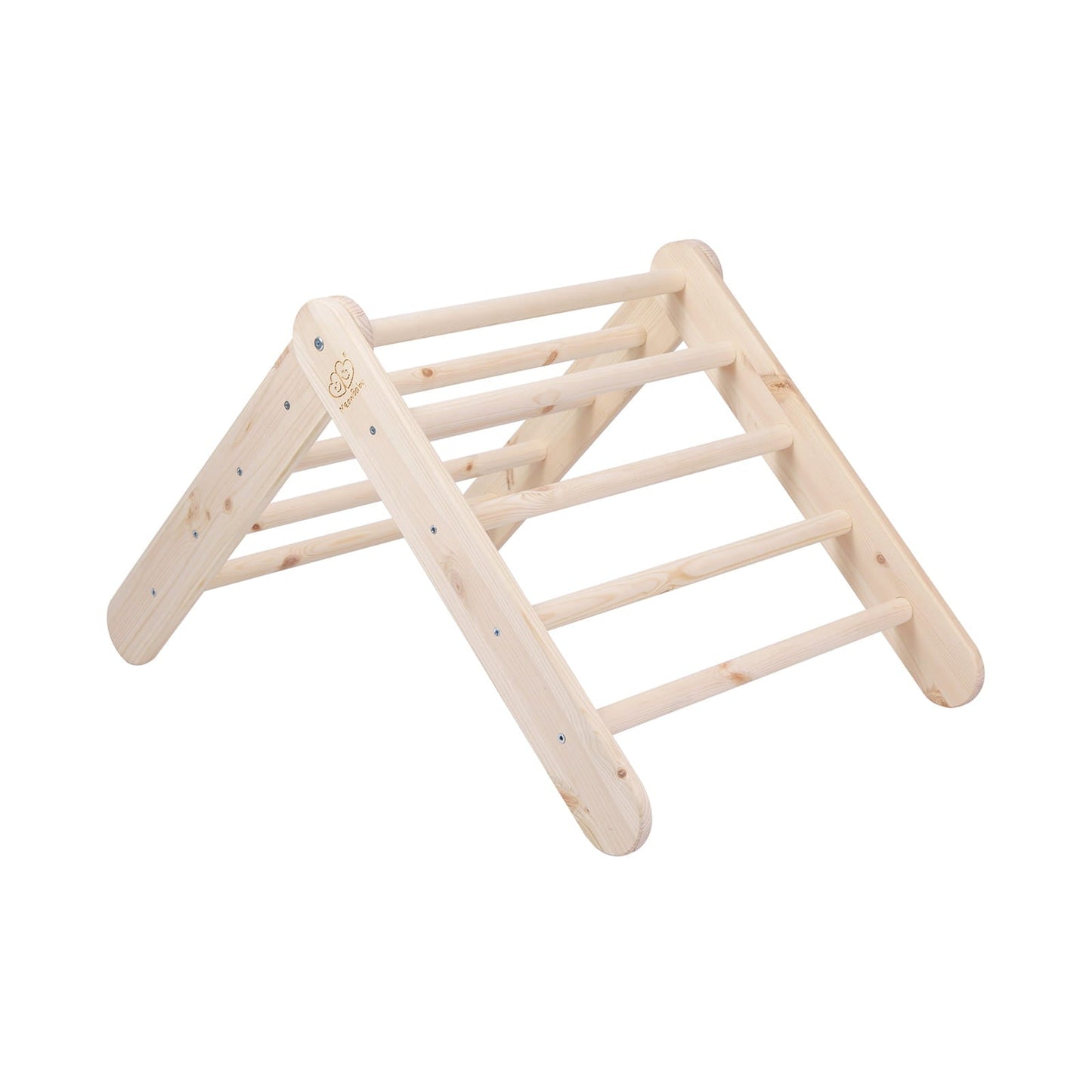Montessori Driehoekladder - Naturel - Veilig - Educatief Speelproduct - SpeelSterk SpeelSterk
