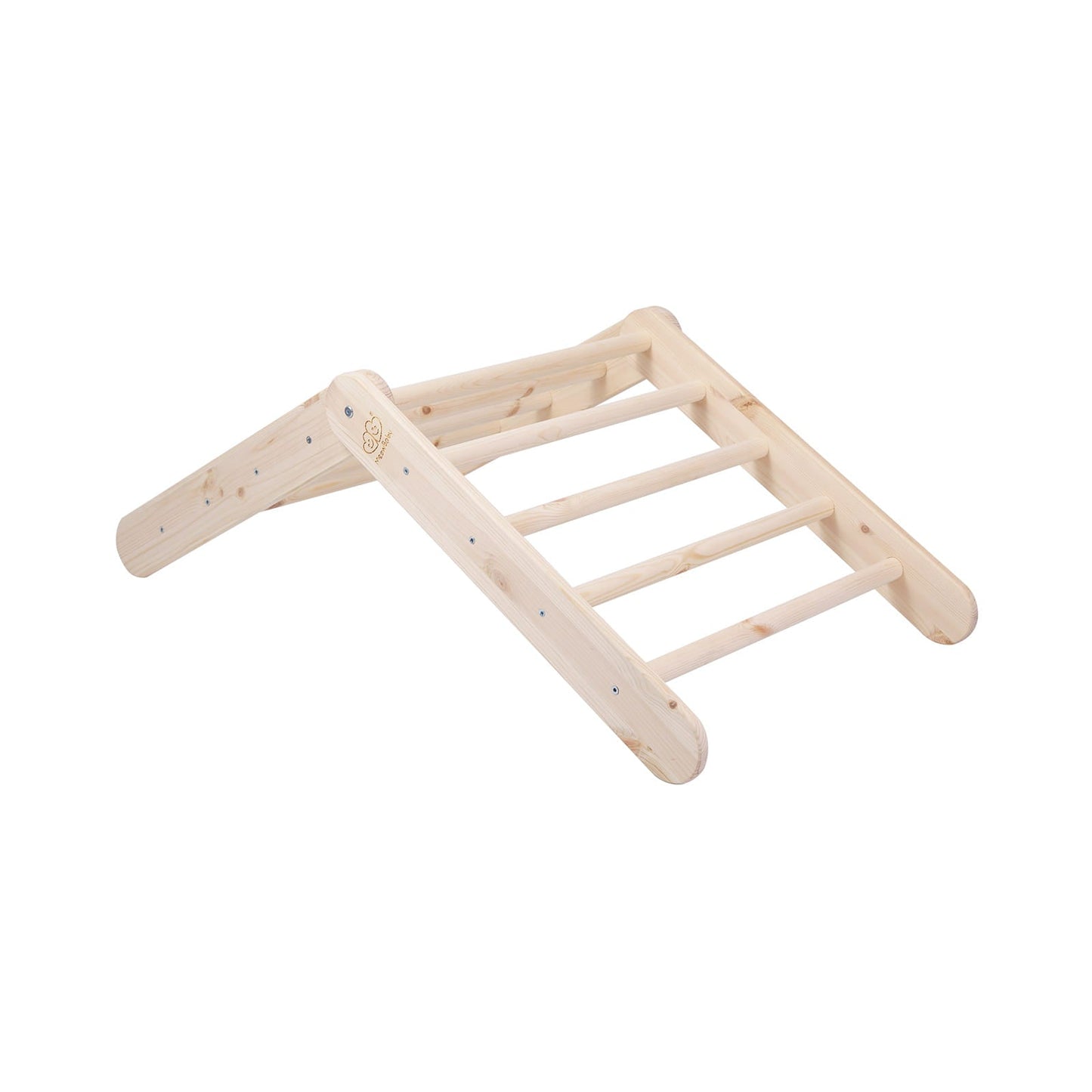 Montessori Driehoekladder - Naturel - Veilig - Educatief Speelproduct - SpeelSterk SpeelSterk
