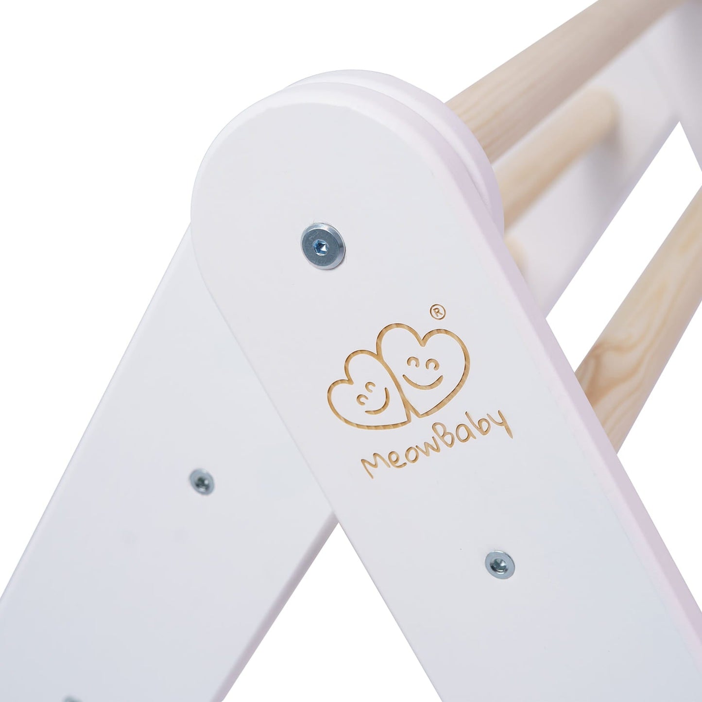 Montessori Driehoekladder - Wit - Veilig - Ontwikkeling Voor Kinderen - SpeelSterk SpeelSterk