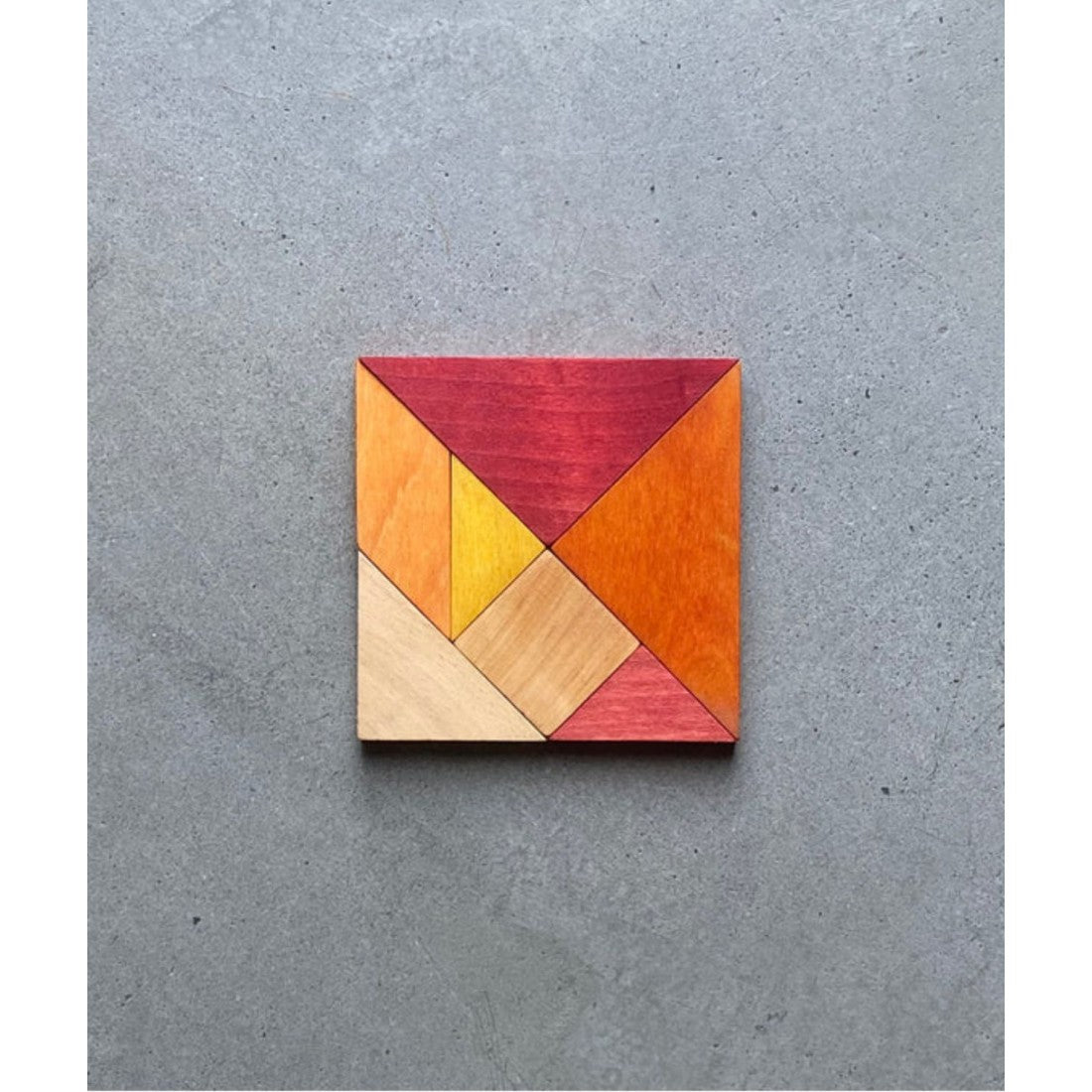 Wooden Story Tangram – Warm Color (in Storage Bag) SpeelSterk.nl