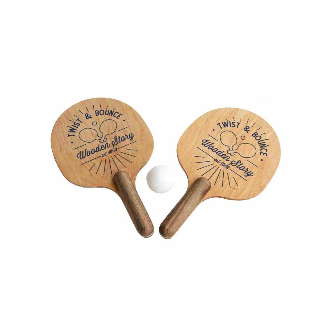Houten Paddle Set - Multikleur - Veilig en Educatief Speelplezier - SpeelSterk SpeelSterk