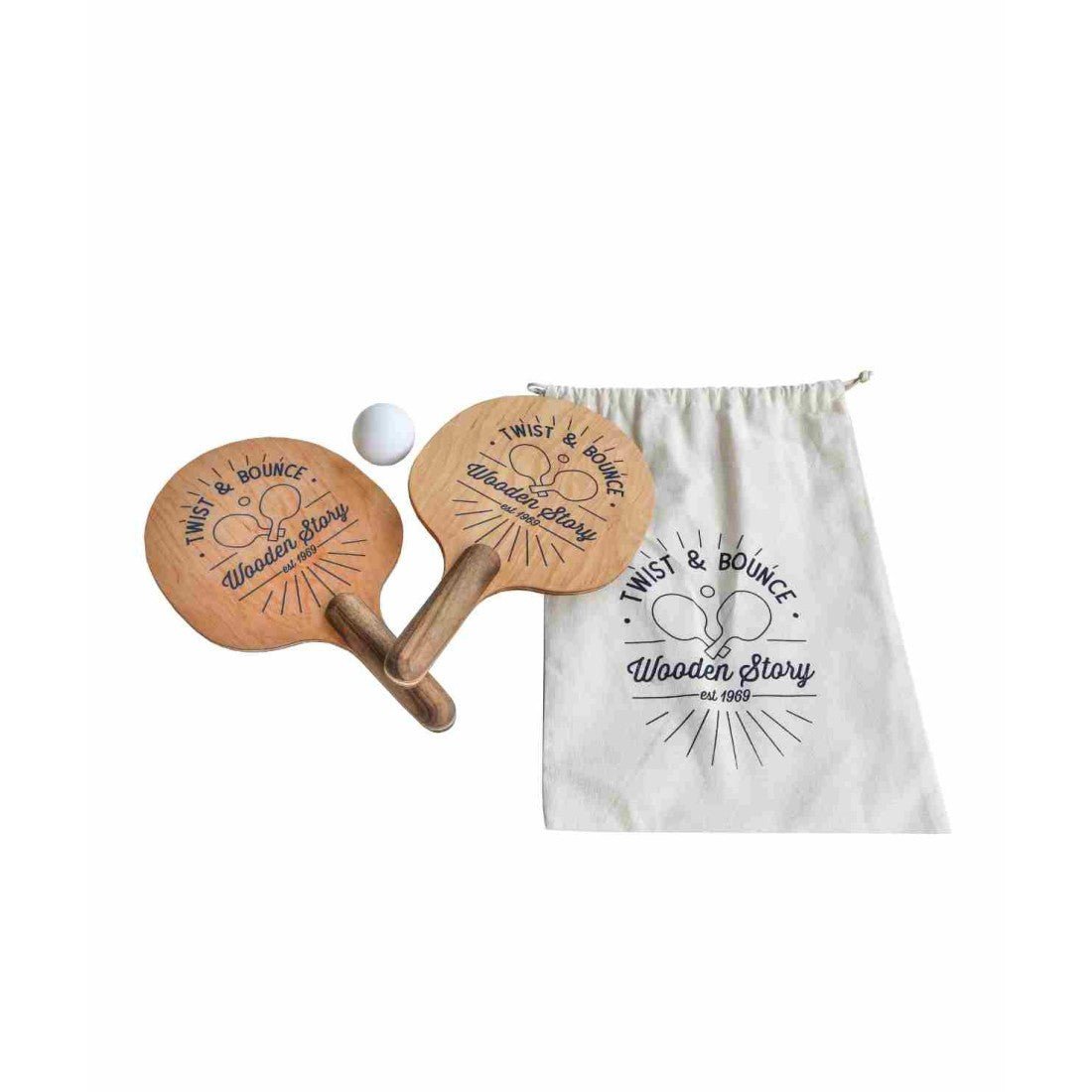 Houten Paddle Set - Multikleur - Veilig en Educatief Speelplezier - SpeelSterk SpeelSterk