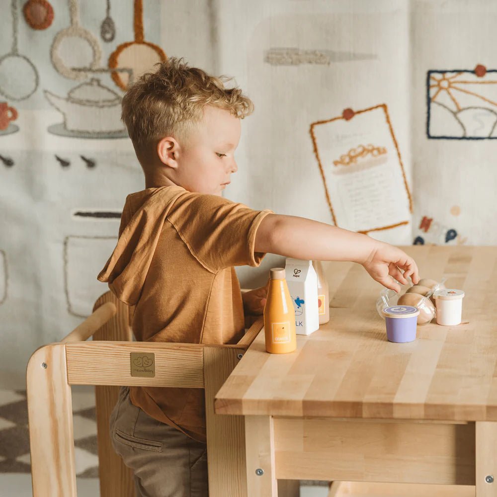 Verstelbaar Keukenhulpje - Wit - Veilig en Educatief Voor Kinderen - SpeelSterk SpeelSterk