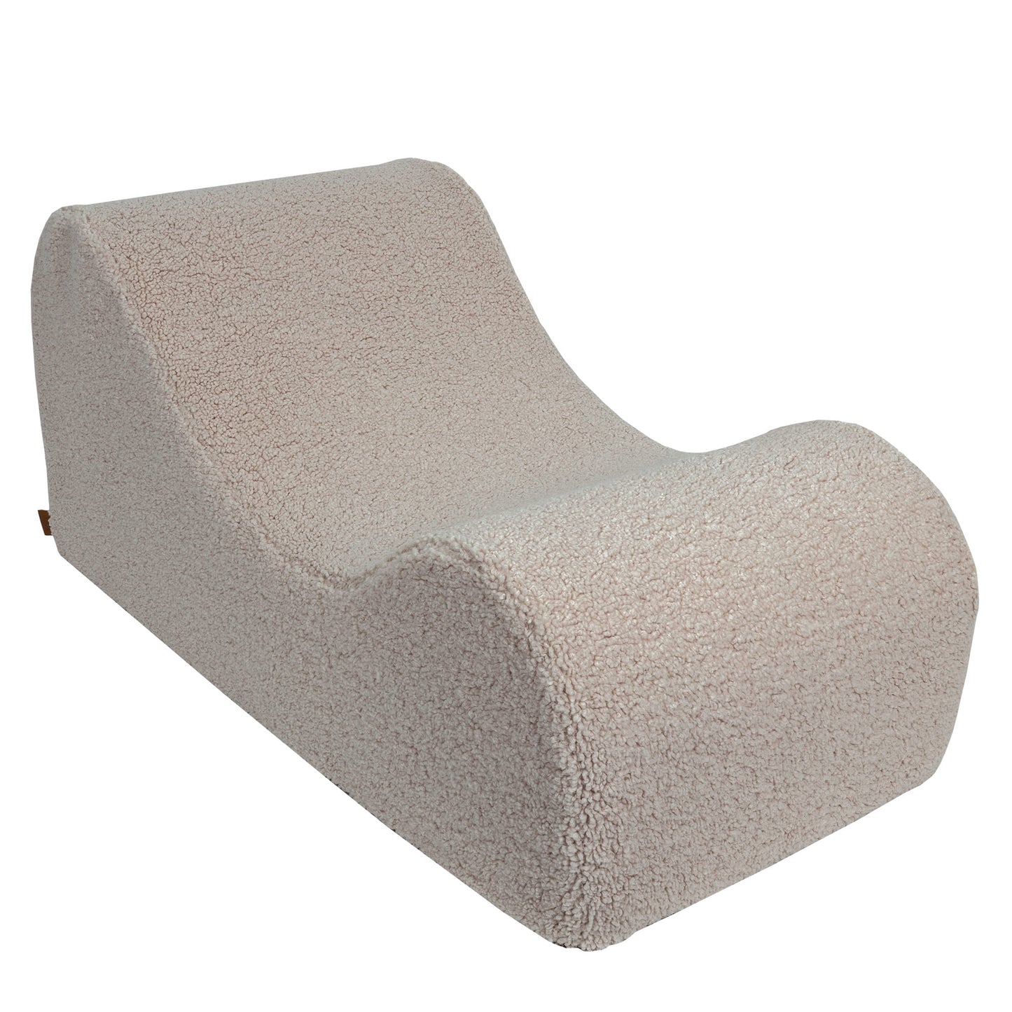 Wave Lounger Boucle - Licht Grijs - Zacht en Veilig Voor Kinderen - SpeelSterk SpeelSterk