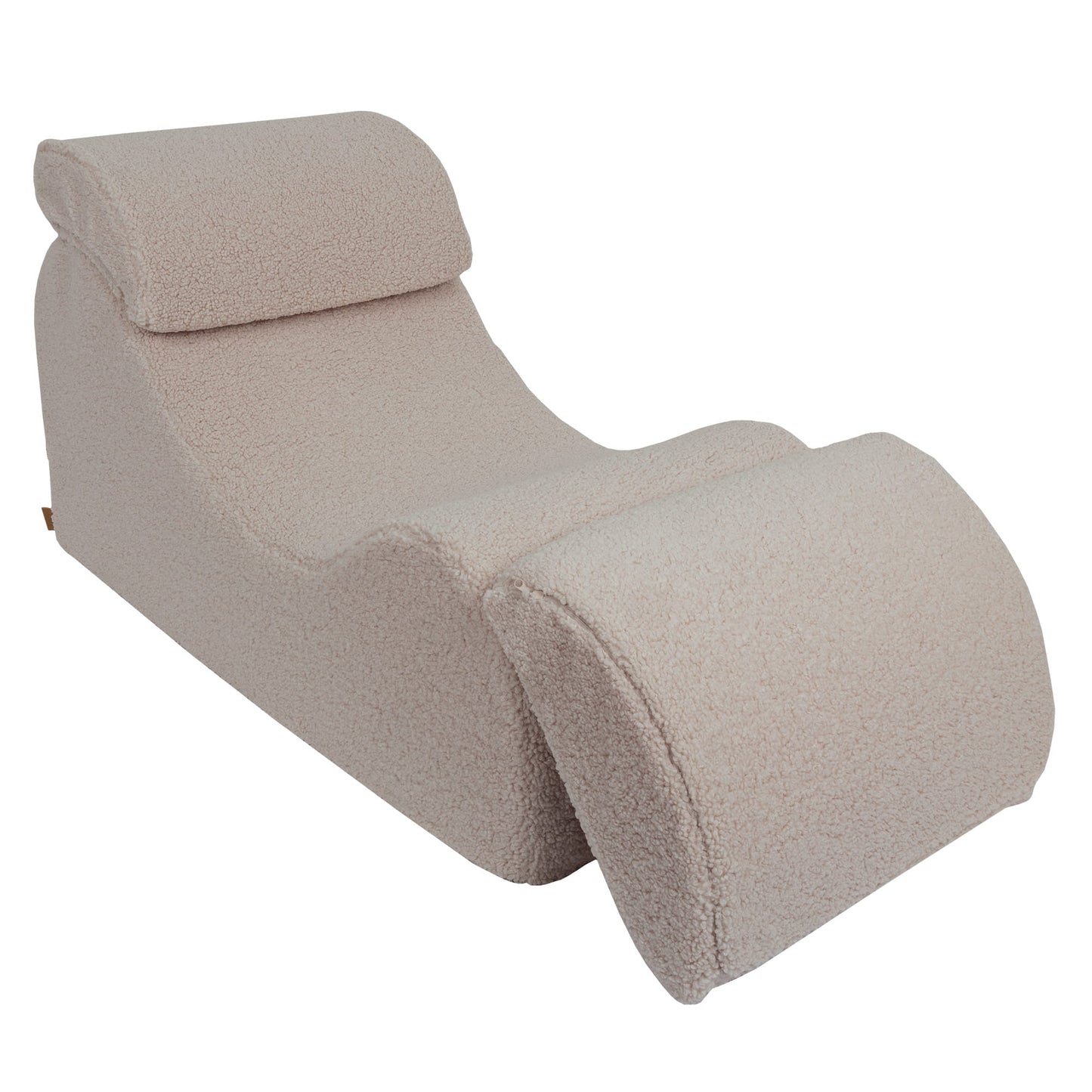 Wave Lounger Boucle - Licht Grijs - Zacht en Veilig Voor Kinderen - SpeelSterk SpeelSterk