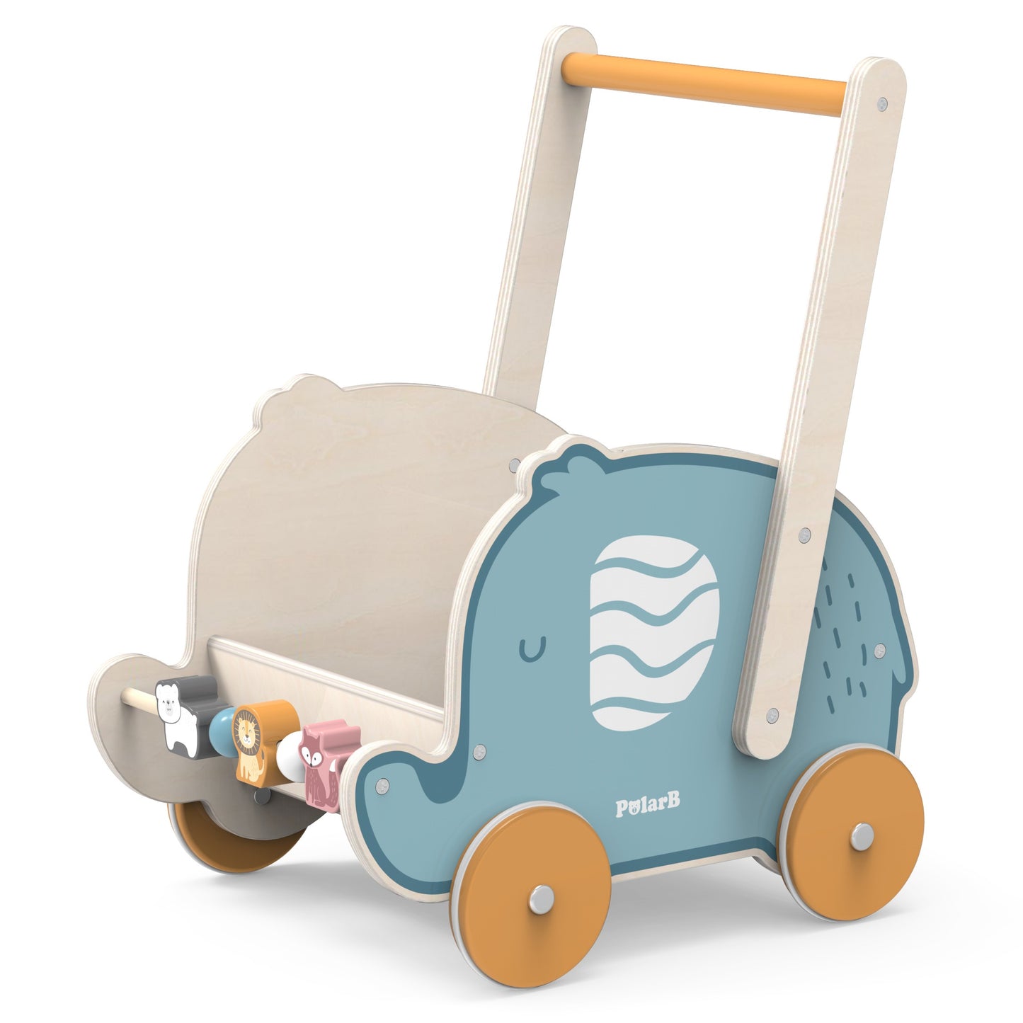 Wooden Stroller Walker 2in1