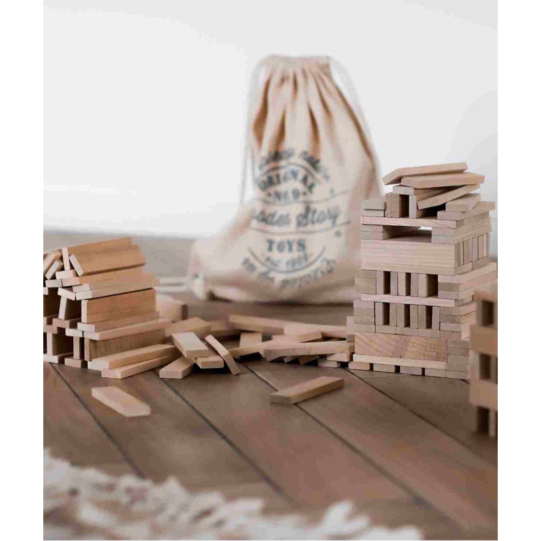 Houten Blokkenset - 200-Delig - Veilig - Creatief Speelgoed voor Kinderen - SpeelSterk 