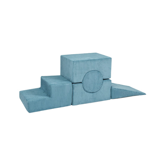 Vormen Set - Turquoise - Zachte Speelblokken - Veilig en Creatief - SpeelSterk 
