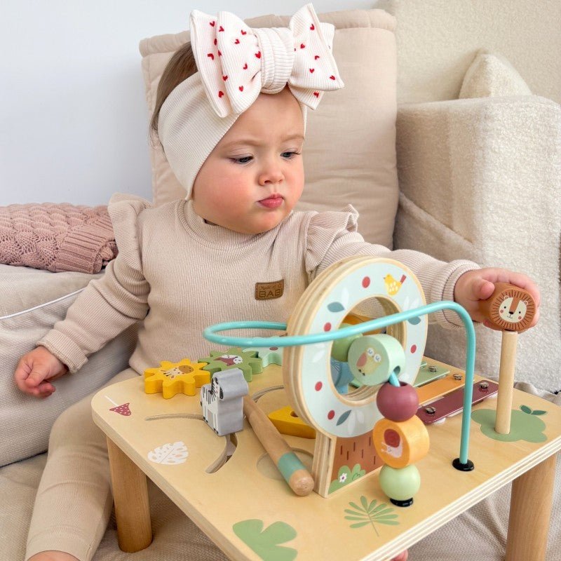 5-in-1 Houten Activiteitentafel - Groen - Educatief en Veilig - SpeelSterk 