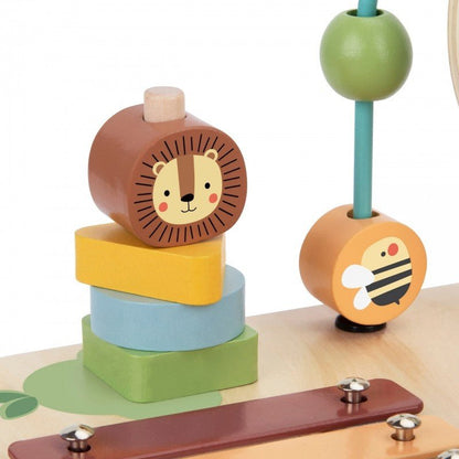 5-in-1 Houten Activiteitentafel - Groen - Educatief en Veilig - SpeelSterk 