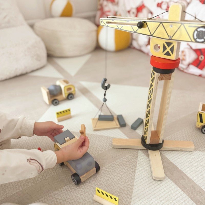 5-in-1 Houten Constructieset - Groen - Creatief en Educatief Speelplezier - SpeelSterk 