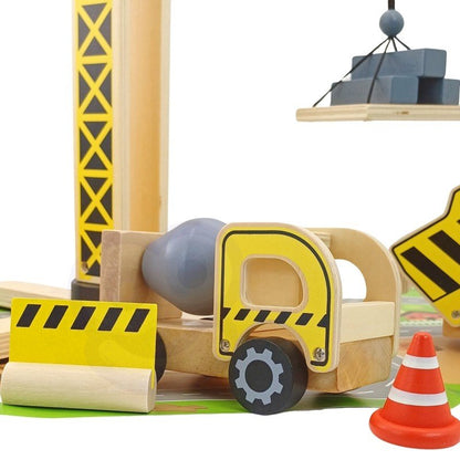 5-in-1 Houten Constructieset - Groen - Creatief en Educatief Speelplezier - SpeelSterk 