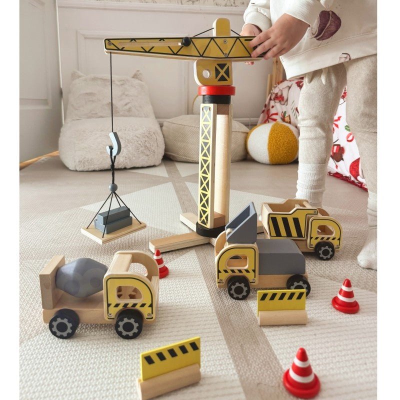 5-in-1 Houten Constructieset - Groen - Creatief en Educatief Speelplezier - SpeelSterk 